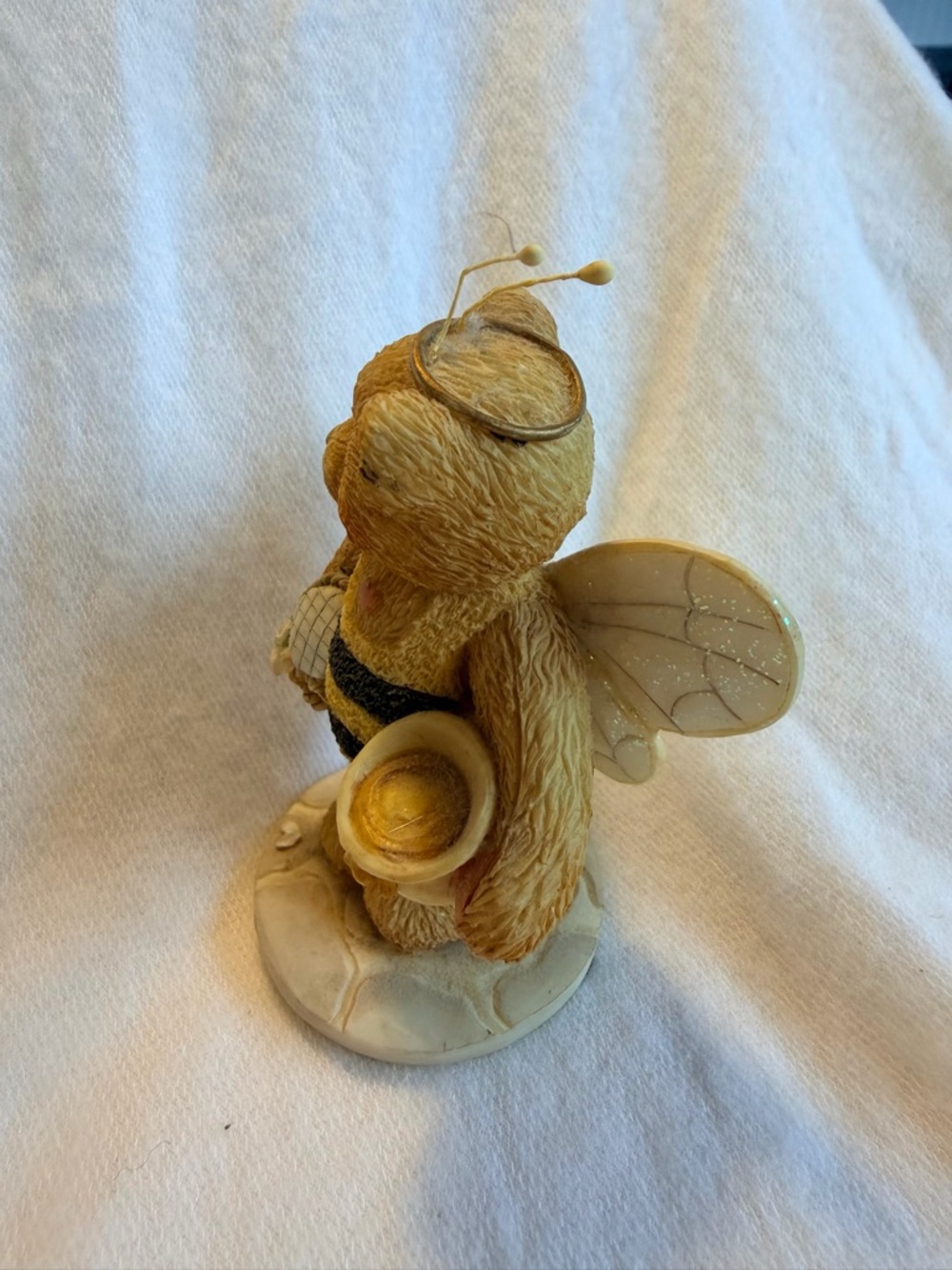 Cherished Teddies Tan and Black Bee Bear Figurine - Picture 2 of 4